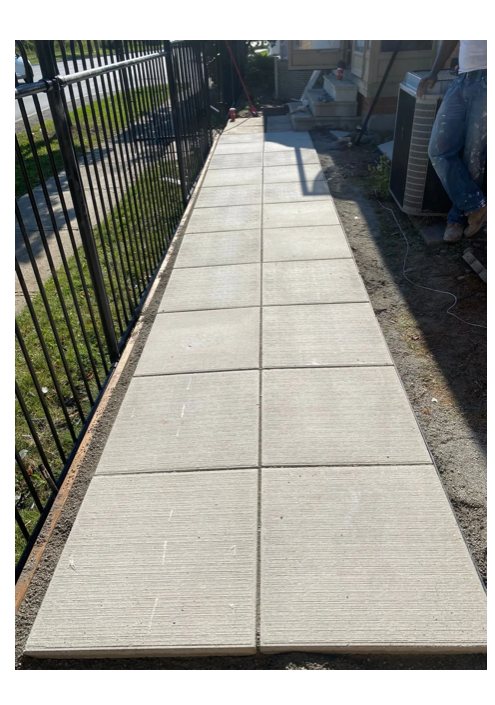 Concrete walkway and interlock work